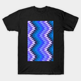 Blue Fabric Texture T-Shirt